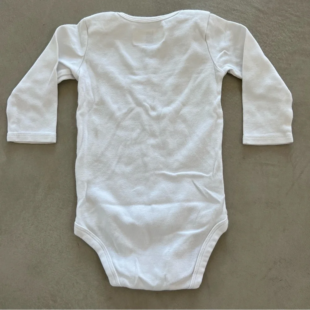 GIRL Defined Graphic Onesie, White, 12m‎